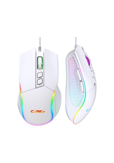 Crossfire V1 12800 Dpi Makro Yazılımlı Chromatic Rgb Gaming Mouse - Beyaz