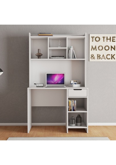 Loft Çalışma Masası Beyaz