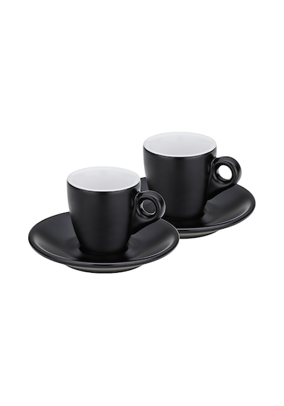 Kela 12750 Mattıa Espresso Fincan Seti 2li Siyah 50ml