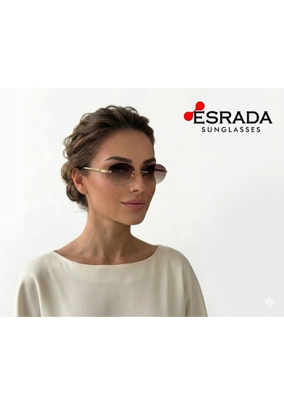 Esrada Rosalınd 2036 02 52 Unısex Güneş Gözlüğü Altın