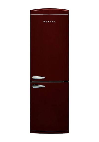 Vestel Retro NFK37201 Bordo 330 LT No-Frost Kombi Tipi Buzdolabı