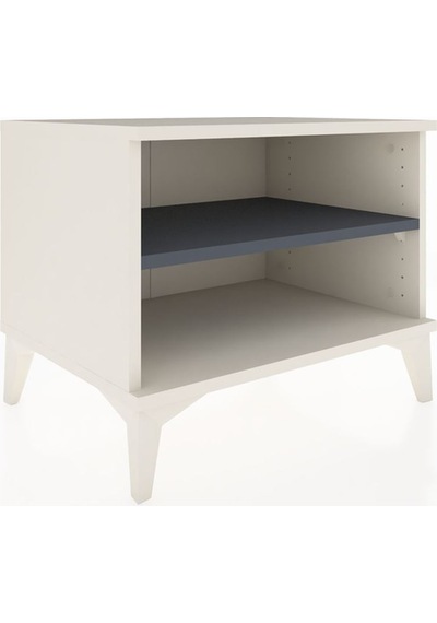 Hyperion Komodin Tek Raflı 60x44x48 Aytaşı-antrasit Aytaşı