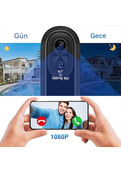 W5 Kapı Zili, Hd Görüntülü Kameralı Kablosuz Kapı Zili