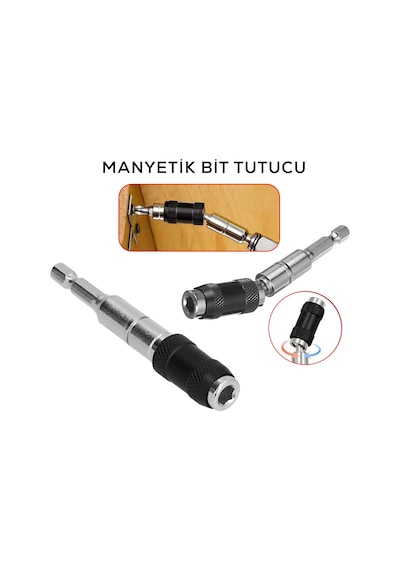 Manyetik Bit Tutucu - Mafsallı - Döner Başlık