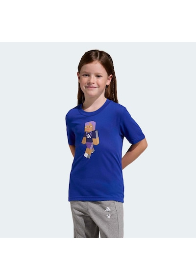 Adidas Minecraft Training Çocuk Mavi Tişört Ka0249 Mavi