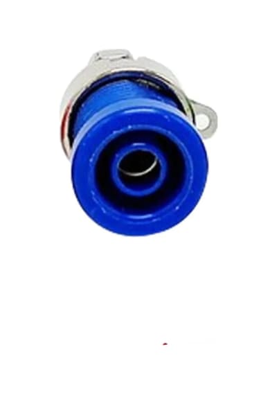 4mm Korumalı Mavi Born Jack - 10 Adet