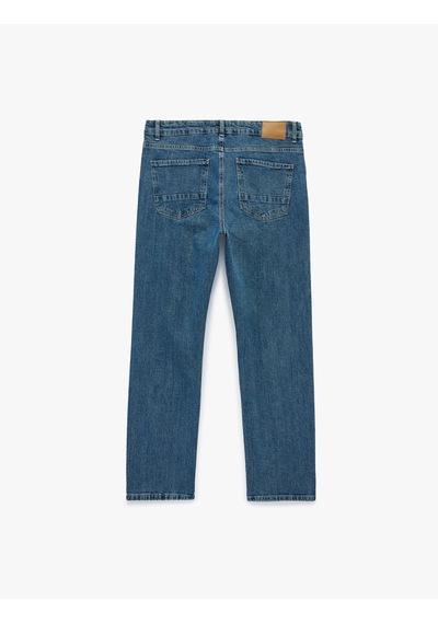 Koton Standart Bel Normal Bel Düz Paça Denim Pantolon - Mark Straight Jeans Orta İndigo 6sam40300nd Koton Standart Bel Normal Bel Düz Paça Denim Pantolon - Mark Straight Jeans Orta İndigo 6sam40300nd