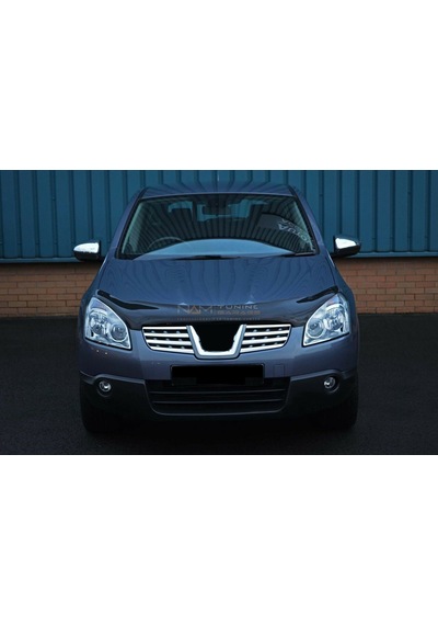 Nissan Qashqai Kaput Koruma Rüzgarlık 2007-2010 Arası Parlak Siya