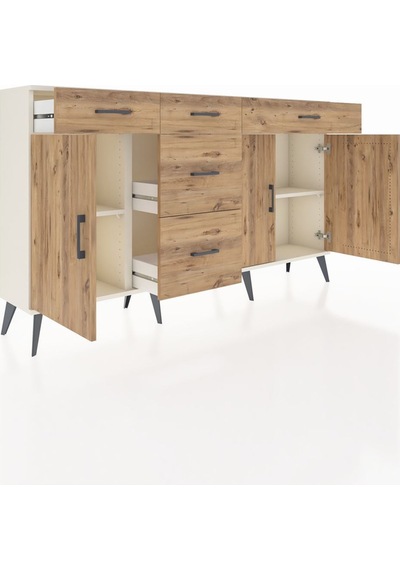 Arges Konsol 2 Raflı 5 Çekmeceli 3 Kapaklı 176x30x99 Aytaşı-çam Atlas Çam - Aytası Arges Konsol 2 Raflı 5 Çekmeceli 3 Kapaklı 176x30x99 Aytaşı-çam Atlas Çam - Aytası