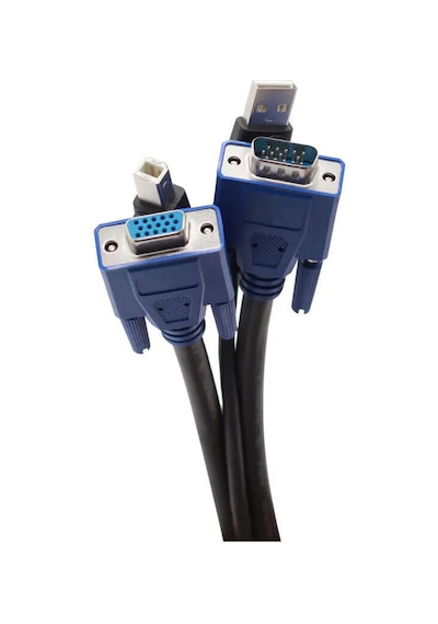 Usb Kvm Switch Vga Yazıcı Kablosu  Erkek / Dişi