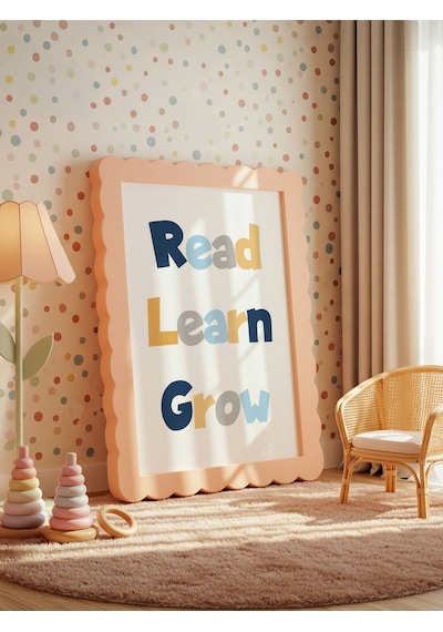 Read Learn Grow Dijital Baskı Poster V7 Çerçevesiz