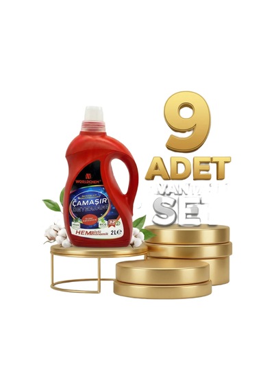 Worldchem Çamaşır Detarjanı Sıvı Renkliler 9x2 Lt 2 L