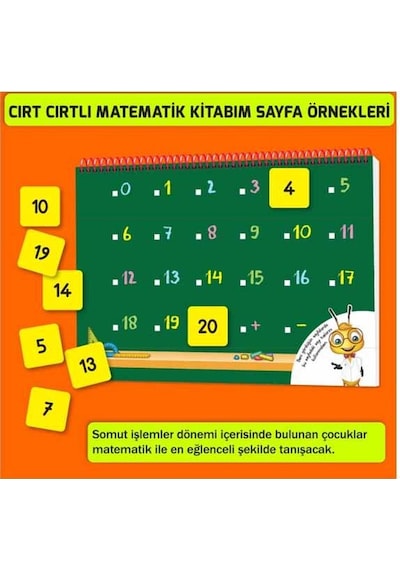 3-6 Yaş Cırt Cırtlı Matematik Kitabım Yükselen Zeka