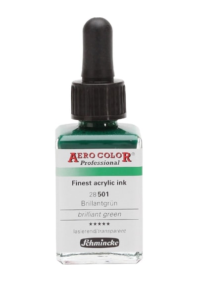 Schmincke Aero Color Airbrush Mürekkep 28 Ml. 501 Brilliant Green
