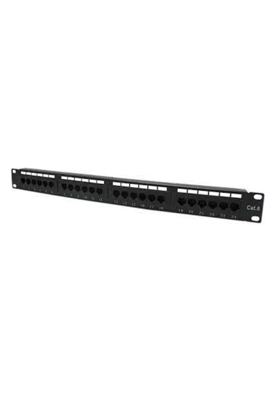 Teldata 24 Port Cat6 Utp Patch Panel Dolu