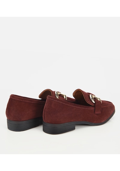 Hotiç Kadın Süet Deri Bordo Tokalı Klasik Loafer 01ayh312400a780 01ayh312400a780 Bordo
