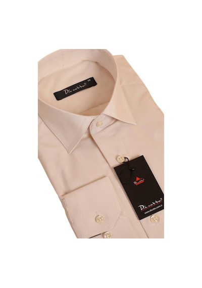 Dicotto Bej Rahat Kesim Cepli Uzun Kol Regular Fit Erkek Gömlek - 150-11 001