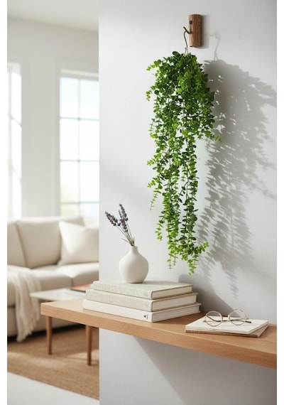 Yapay Çiçek Sarkan Okaliptus Şimşir Yapay Sarmaşık Sarkan Çiçek 90cm Yeşil