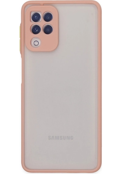 Mey İthalat Samsung Uyumlu Galaxy A22 Kılıf Montreal Silikon Kapak - Pembe
