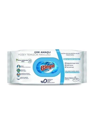 Yüzey Havlusu Beyaz Sabun 96lı 10'lu Set