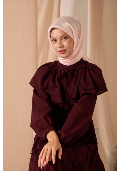 Silk Home Düz Shiny Eşarp 75006-71 pembe