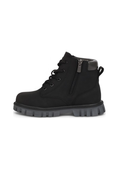 Kidessa 2075 Anatomik Tabanlı Fermuarlı Unisex Çocuk Spor Bot Siyah