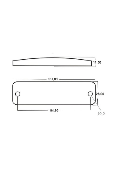 Ahmet Otomotiv Çift Sıra Parmak Led Beyaz Renk 10Cm 16 Led N11.538