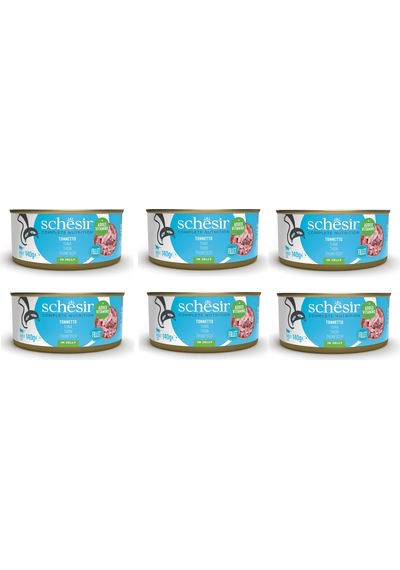 Schesir Ton Balıklı Tam Ve Dengeli Kedi Konserve Jöleli 140 Gr. X 6 Adet