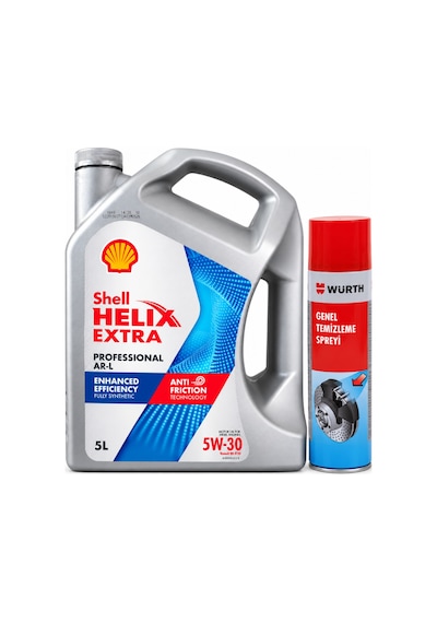 Shell Helix Extra Pro Arl 5w-30 3 5 Litre + Würth Balata Spreyi 500 ML