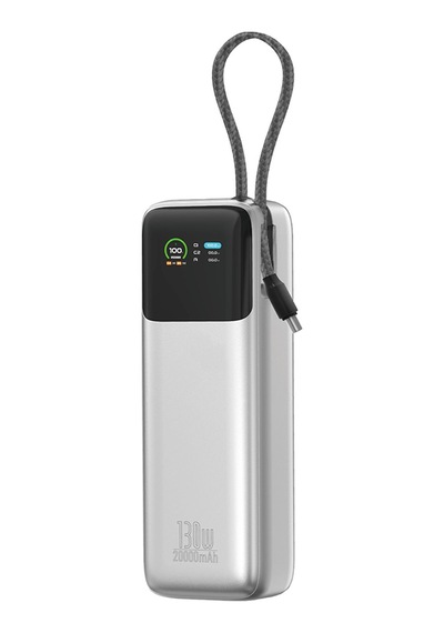Wiwu Pm-301 Power Mega Serisi Type-c Çıkışlı Taşınabilir Powerbank Pd 130w 20000mah Gümüş