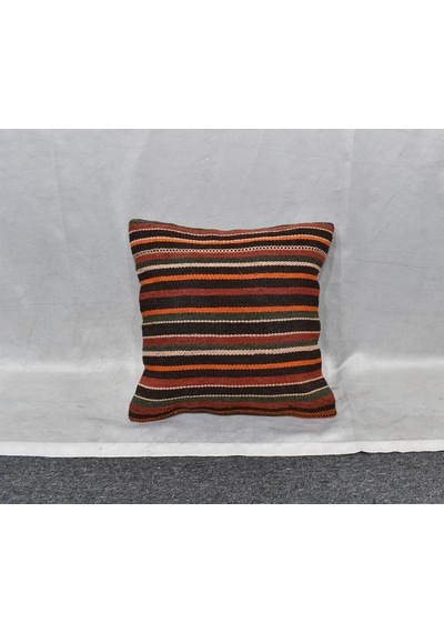 Zehra Abla Halı Yeni El Dokuma Dekoratif Kilim Kırlent Yastık Kılıfı 6470 Çok Renkli