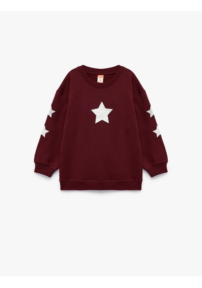 Koton Pamuklu Bisiklet Yaka Şardonlu Pullu Yıldız İşlemeli Sweatshirt Bordo 6wmg10079ak Bordo Koton Pamuklu Bisiklet Yaka Şardonlu Pullu Yıldız İşlemeli Sweatshirt Bordo 6wmg10079ak Bordo