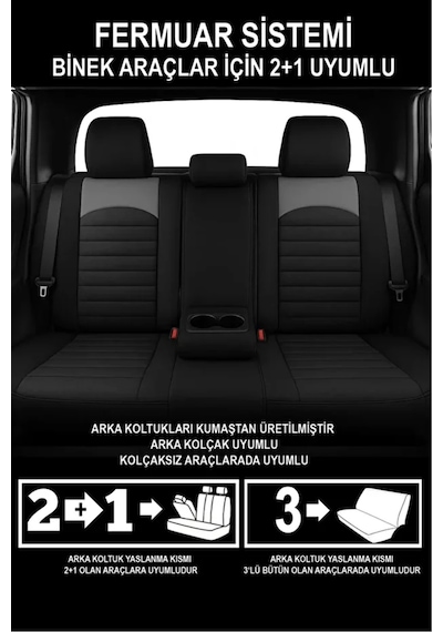 Lada Priora I Combi Facelift 2013 1.6 98 Hp 2013 Uyumlu Thor Serisi Tay Tüyü Füme Oto Kılıfı Tam Set