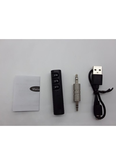 Bluetooth Araç Kiti Hands Free Müzik Alıcısı Ses Adaptörü Aux