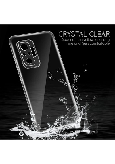 Muratech Newface Xiaomi Redmi Note 10 Pro Kılıf Lüx Şeffaf Silikon