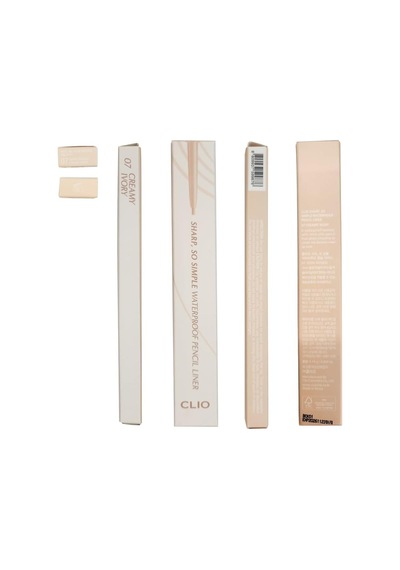 Suya Dayanıklı, İnce Uçlu Göz Kalemi Clıo Sharp So Simple Waterproof Pencil Liner 007 Creamy Ivory Belirtilmemiş