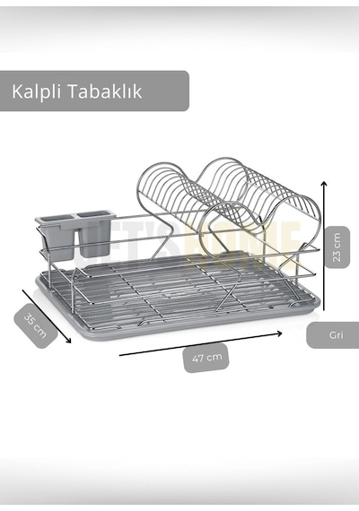 Jet's Home 2 Katlı Bulas Iklık Tezgah U Stu Tabaklık Bpa Free Bulas Ik Sepeti Kalpli Gri Gri