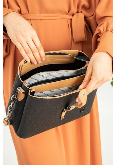 Just Polo Kadın Orta Boy 5 Bölmeli El Ve Omuz Çantası 234030mh Kum Camel