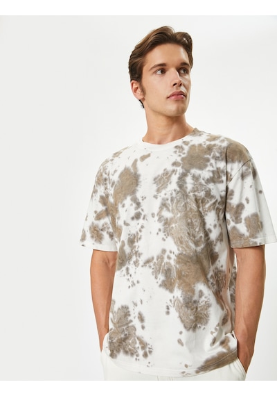 Koton Oversize Tişört Batik Desenli Kısa Kollu Bisiklet Yaka Pamuklu Deve Tüyü Desenli 4sam10331hk Camel Koton Oversize Tişört Batik Desenli Kısa Kollu Bisiklet Yaka Pamuklu Deve Tüyü Desenli 4sam10331hk Camel