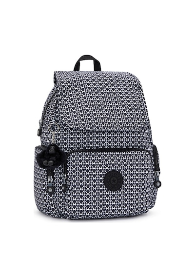 Kipling Kıplıng City Zip S Küçük Boy Sırt Çantası Siyah Sıgnature Prınt Siyah