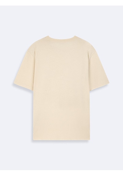 Ltb Baskılı Erkek T-shirt 01225842896089 1060 Bej