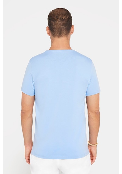 Tudors Erkek Slim Fit Dar Kesim Pamuklu Yumuşak Doku Likralı Esnek Kumaş Basic Mavi Bisiklet Yaka Tişört-31215 Mavi Tudors Erkek Slim Fit Dar Kesim Pamuklu Yumuşak Doku Likralı Esnek Kumaş Basic Mavi Bisiklet Yaka Tişört-31215 Mavi