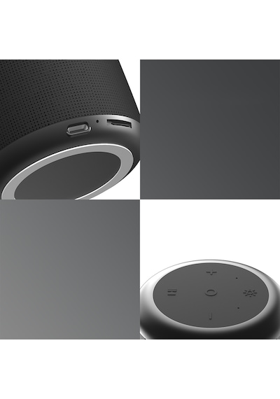 Lenyes S217 Rgb Işıklı Karaoke Mikrofonlu Bluetooth Speaker Hoparlör V5.3 Siyah