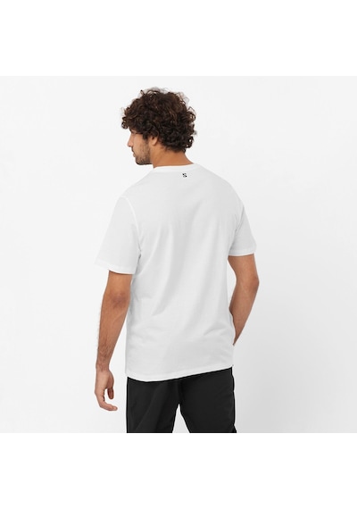 Salomon Graphıc Ss Tee M Whıte// T-shırt Lc2246900 001