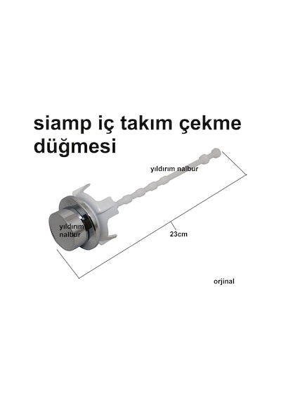 Siamp Rezervuar İç Takım Çekme Düğmesi Çekmeli İç Takımlara