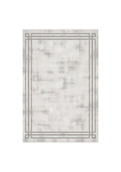 Kartela Halı Rilo Halı Kaymaz Taban Makinede Yıkanabilir Halı Açık Gri - 100 X 150 Cm