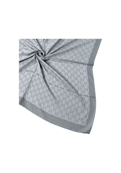 Mim Eşarp Işıl İpek - G Desen Siena Eşarp 100x100 Cm Gri