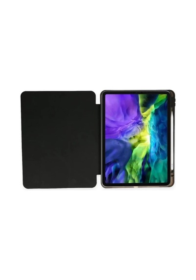 Mey İthalat Apple iPad Pro 11 2024 Kılıf Kalemlikli Mars Tablet Kılıfı - Siyah