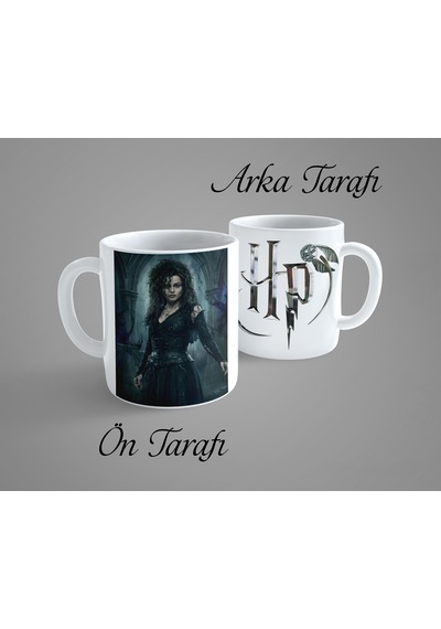 Harry Potter Bellatrix Porselen Kupa Bardak Beyaz