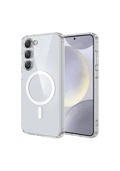 Caseonn Tecno Spark 40 Pro Kılıf Magsafe Özellikli Sararmaz Kristal Sert Kapak Şeffaf